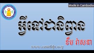 LDP  Khem Veasna Speech 2015  អ្វីទៅជានិព្វាន  Toem Kry [upl. by Neelram]