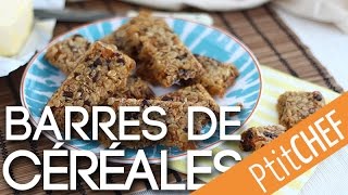 Recette de barres de céréales énergétiques  Ptitchefcom [upl. by Siddra]