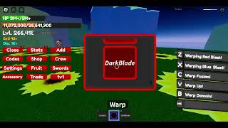 Gojo fruitdark blade showcase cat piece roblox [upl. by Repard]