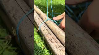 Comment fabriquer un tipi à haricots verts pour votre potager 🌱 mrbricolage jardin potager semis [upl. by Mccarty2]