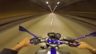 Acelerando A Fondo Yamaha FZ6 Túnel En Brasil [upl. by Naida]