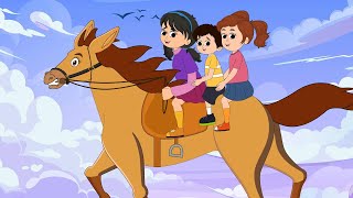 Horse Song  Lakdi Ki Kathi Kathi Pe Ghoda  Pingoo TV  Hindi Rhymes [upl. by Kain]