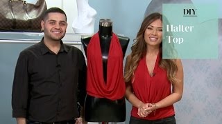 DIY No Sew Halter Top with Michael Costello [upl. by Eyahs]