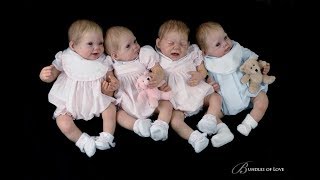 MG DOLLS  Quadruplets sculpted by Donna RuBert TOP REBORN ARTISTS [upl. by Assirrak]