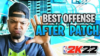 THE BEST OFFENSE NBA2K22  OFFENSIVE TIPS NBA2K22  5 OUT AFTER PATCH NBA2K22  NBA2K22 PLAYBOOK [upl. by Ardnuas220]