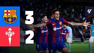 BARÇA 32 CELTA  LALIGA 202324 MD6 [upl. by Pilihp]