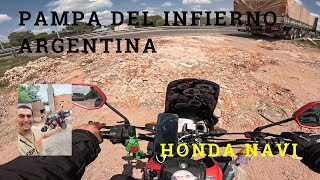 HONDA NAVI CRUZANDO LA PAMPA DEL INFIERNO AREGNTINA [upl. by Horan568]