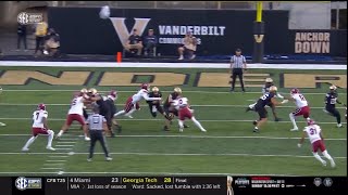 2024 USC vs Vanderbilt  Dylan Stewart Tackle for Loss [upl. by Narak]