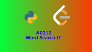 No Sound Leetcode 212 Word Search II [upl. by Pris]