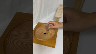 Wooden wave slope amp handmade spinning board ☆ Marble Run ASMR⑨ marblerunhealing asmr [upl. by Priest89]