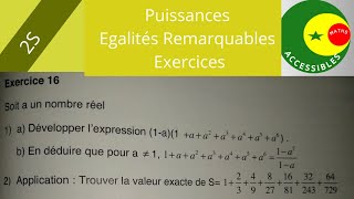 Puissances et Egalités Remarquables [upl. by Calendre]