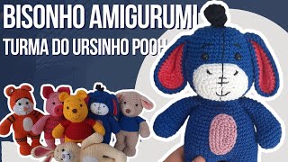 PASSO A PASSO Bisonho amigurumi da Turma do ursinho Pooh Burrinho bisonho [upl. by Euqenimod]