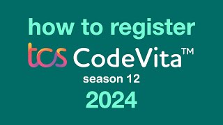 How to Register for TCS Codevita 2024 StepbyStep Guide tcs codevita tcscodevita placement2024 [upl. by Myrwyn]