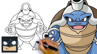 How To Draw Mega Blastoise  Pokemon [upl. by Kroy]