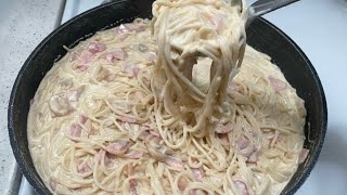 Creamy Carbonara RecipeFilipino Style Carbonara Recipe [upl. by Dannon950]