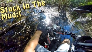 PIT BIKE PLAYGROUND  GETTIN MUDDY [upl. by Anirtal560]