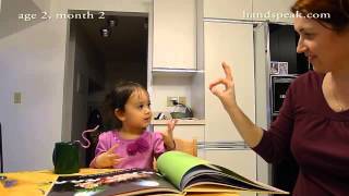 Toddler signing ASL age 2 month 2 [upl. by Salzhauer]