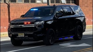 Unmarked Paterson Police Tahoe Responding 9824 [upl. by Ennirroc]