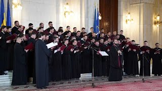 🔴 LIVE Grupul Psaltic TRONOS  Concert de colinde și cântece patriotice la Palatul Parlamentului [upl. by Wehner415]