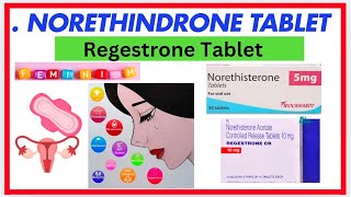 Norethisterone tablets in hindi  Regestrone tablet  uses side effects amp warning period problem [upl. by Harelda453]