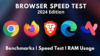 Chrome Vs Firefox Vs Brave Vs Edge Vs Arc  Speed Test  Ram Usage  2024 Edition [upl. by Aniar]