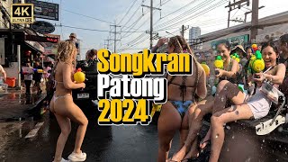 🇹🇭 4K HDR l Songkran Festival at Bangla road Phuket Thailand 2024 [upl. by Elrak]