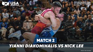 Yianni Diakomihalis vs Nick Lee  2023 Final X Round 2 [upl. by Egarton]