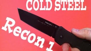 Cold Steel Recon 1 Field Test amp Knife Review [upl. by Laeahcim459]