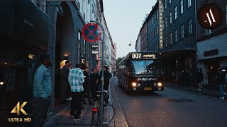 Copenhagen Denmark • Lovely Evening Walking Tour • 4K [upl. by Dloreg]