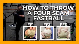 How to Throw a Four Seam Fastball  Thumb Positions Grips and Cues  Driveline Baseball [upl. by Yarvis477]