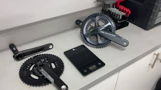 Quarq DZero crankset weigh in [upl. by Sikram]