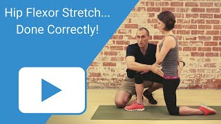 Hip Flexor Stretch  Done Correctly [upl. by Body175]