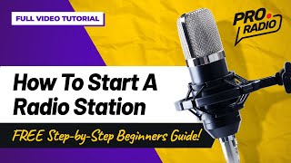 How to Start A Radio Station FREE stepbystep Beginners Guide radiostation radio [upl. by Rahmann]