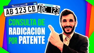 Consulta de radicacion por patente 🚘 TRANSFERENCIA AUTOMOTOR [upl. by Esinaj201]