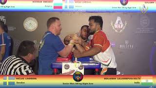 India vs Latvia vs Kazakhstan vs Sweden Benjamin Lalawmpuia All matches  100 kg Seniors  WAF 2024 [upl. by Zink]