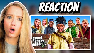 Reaction to SIDEMEN MANHUNT IN GTA 5 [upl. by Hayarahs]