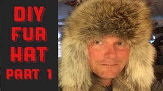 HOW TO MAKE A COYOTE FUR HAT PART 1 [upl. by Aisatan685]