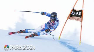 Sarrazin holds off World Champ Odermatt for back to back Kitzbuhel crowns  NBC Sports [upl. by Novyert]