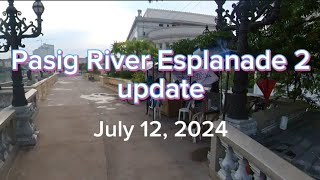 Pasig River Esplanade phase 2 update may tourist police na pasigriveresplanade touristattraction [upl. by George]