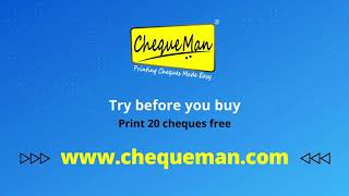 ChequeMan  Printing Cheques Made Easy [upl. by Eneleahcim]