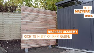 Sichtschutz selber bauen  OBI [upl. by Acillegna]