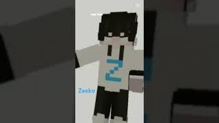 For all ZEEKO😎💙🤍😎💯😁 minecraft Zeeko edit capcut [upl. by Georgina]