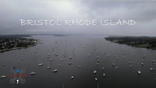 Bristol Harbor Rhode Island  Drone 4K [upl. by Nyrehtac]