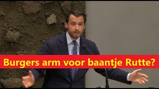 Thierry Baudet tijdens de OCWdebat NL burger arm door waanzin in Oekraïne baantje Rutte en Klimaat [upl. by Liatnahs508]