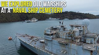 We explored old warships at a naval ship graveyard  ABANDONED [upl. by Adnaw664]