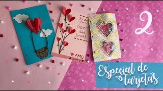 3 Tarjetas Súper fáciles de Amor y Amistad  San Valentin Ideas DIY [upl. by Andy]