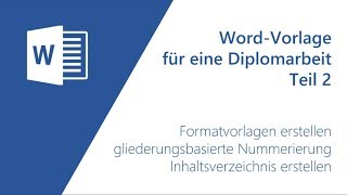 Vorlage für eine Diplomarbeit 23 [upl. by Chafee]