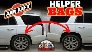 How to install Air Lift 60769 HELPER BAGS on a 20152020 Yukon or Tahoe [upl. by Acinoryt]