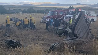 Reno air race crash 2 pilots die in midair collision [upl. by Aikahc]