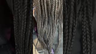 Box braids braids hairstyles braidedhairstylesforblackwomen [upl. by Aonehc]